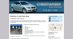 Desktop Screenshot of christiansenautoparts.com